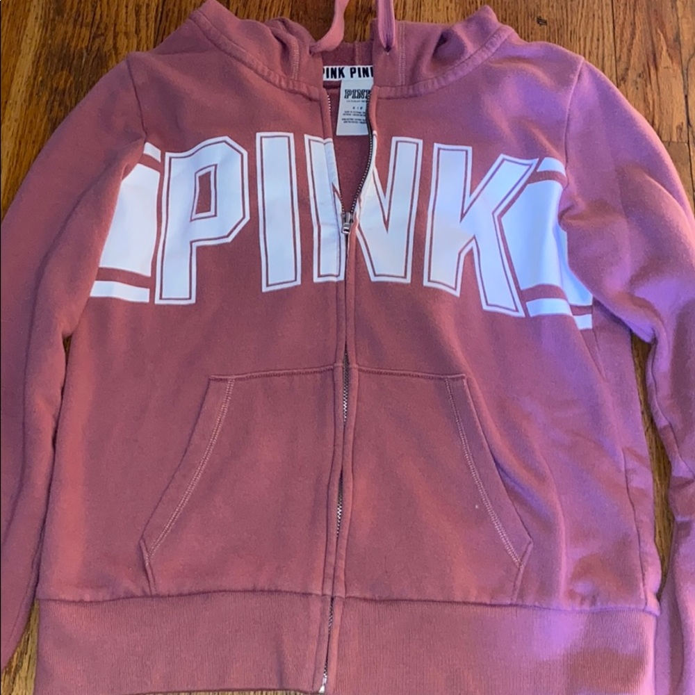 Pink zip up